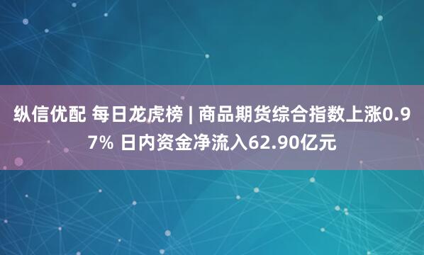 纵信优配 每日龙虎榜 | 商品期货综合指数上涨0.97% 日内资金净流入62.90亿元