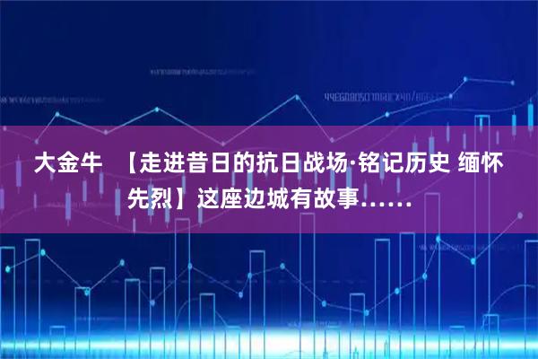 大金牛  【走进昔日的抗日战场·铭记历史 缅怀先烈】这座边城有故事……