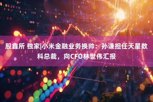 股鑫所 独家|小米金融业务换帅：孙谦担任天星数科总裁，向CFO林世伟汇报