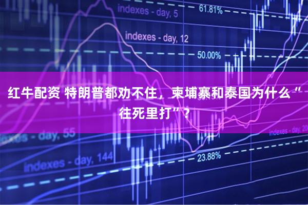 红牛配资 特朗普都劝不住，柬埔寨和泰国为什么“往死里打”？