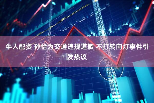牛人配资 孙怡为交通违规道歉 不打转向灯事件引发热议